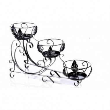 PORTAVASO FERRO BATTUTO SCALA 3 POSTI D.21