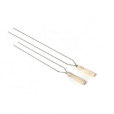 SPIEDINI DOPPI L35 INOX (consigliato per salsicce)