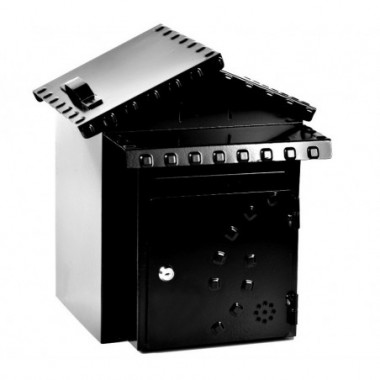 CASSETTA LETTERE CON PORTA PANE NERA...