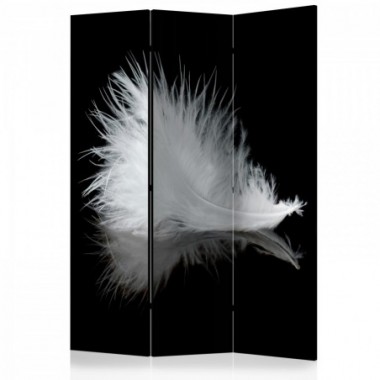 Paravento - White feather [Room Dividers] - 135x172