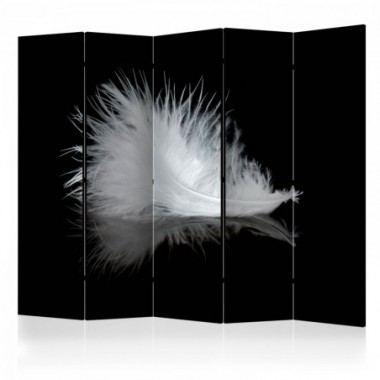 Paravento - White feather II [Room Dividers] - 225x172