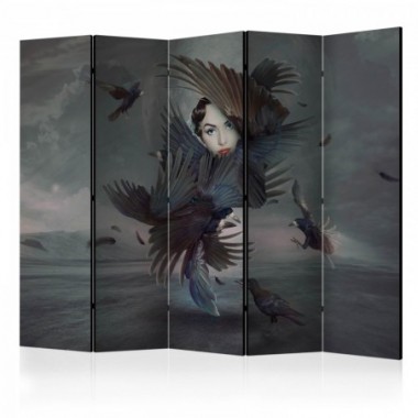 Paravento - Covered in feathers II [Room Dividers] -...