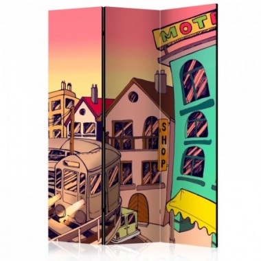 Paravento - Morning in a city [Room Dividers] - 135x172
