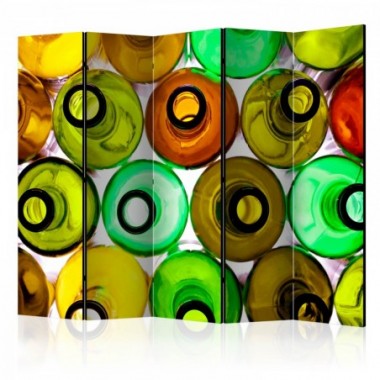Paravento - bottles (background) II [Room Dividers]...