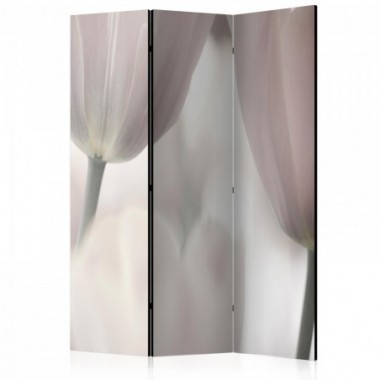Paravento - Tulips fine art - black and white [Room...