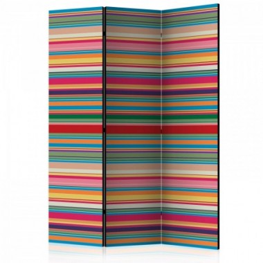 Paravento - Subdued stripes [Room Dividers] - 135x172