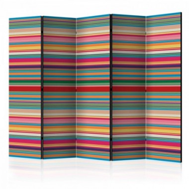 Paravento - Subdued stripes II [Room Dividers] -...