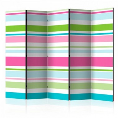 Paravento - Bright stripes II [Room Dividers] - 225x172