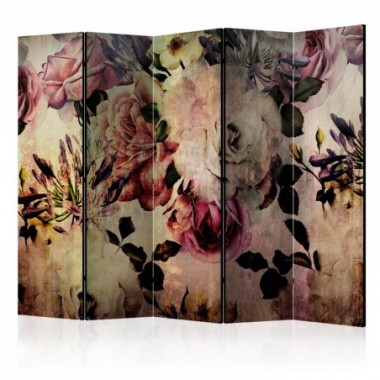 Paravento - Nostalgia Flowers II [Room Dividers] -...