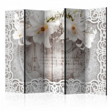 Paravento - Lilies and Quilted Background II [Room...