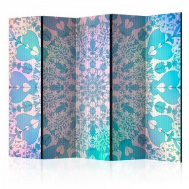 Paravento - Girly Mandala (Blue) II [Room Dividers]...