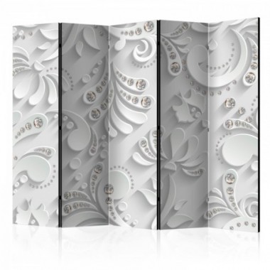 Paravento - Flowers with Crystals II [Room Dividers]...