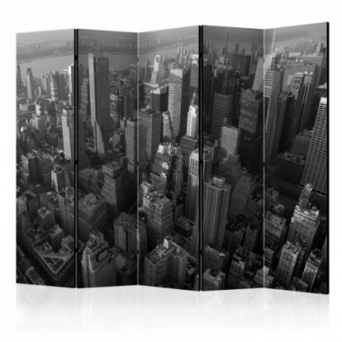 Paravento - New York: skyscrapers (bird's eye view)...