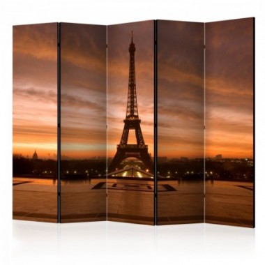 Paravento - Eiffel tower at dawn II [Room Dividers]...