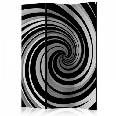 Paravento - Black and white swirl [Room Dividers] -...