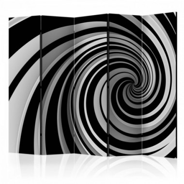 Paravento - Black and white swirl II [Room Dividers]...