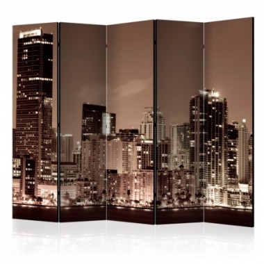 Paravento - Night life in Miami II [Room Dividers] -...
