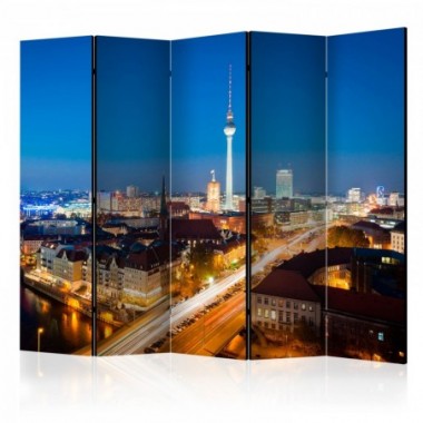 Paravento - Berlin by night II [Room Dividers] -...
