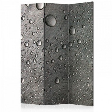 Paravento - Steel surface with water drops [Room...