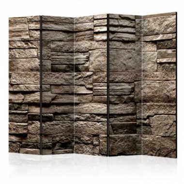 Paravento - Beautiful Brown Stone II [Room Dividers]...