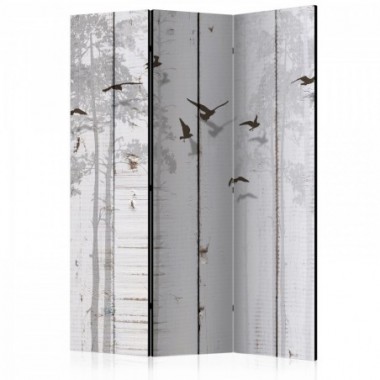 Paravento - Birds on Boards [Room Dividers] - 135x172