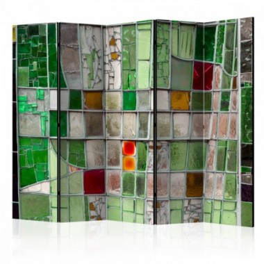 Paravento - Emerald Stained Glass II [Room Dividers]...