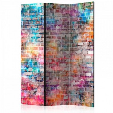 Paravento - Colourful Brick [Room Dividers] - 135x172
