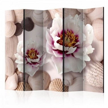 Paravento - Flowers and Shells II [Room Dividers] -...