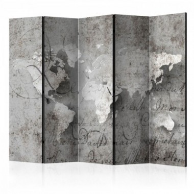 Paravento - Map and letter II [Room Dividers] - 225x172