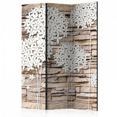 Paravento - Flowers on the Stone [Room Dividers] -...