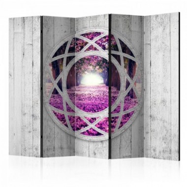 Paravento - Fuchsia landscape II [Room Dividers] -...