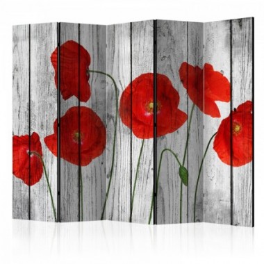 Paravento - Tale of Red Poppies II [Room Dividers] -...
