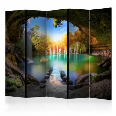 Paravento - Turquoise Lake II [Room Dividers] - 225x172