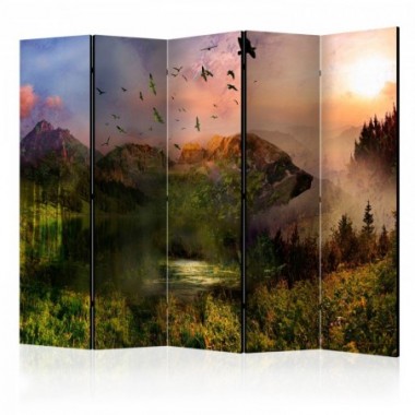 Paravento - Bear in the Mountain II [Room Dividers]...