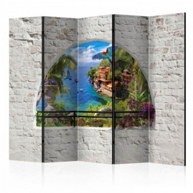 Paravento - Window in Paradise II [Room Dividers] -...