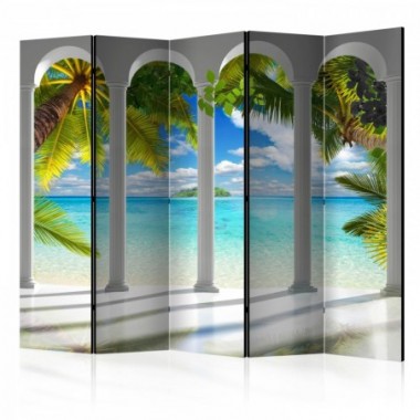 Paravento - Sea behind Columns II [Room Dividers] -...
