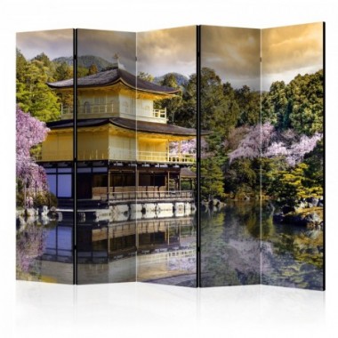 Paravento - Japanese landscape II [Room Dividers] -...