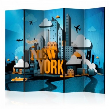 Paravento - New York - welcome II [Room Dividers] -...