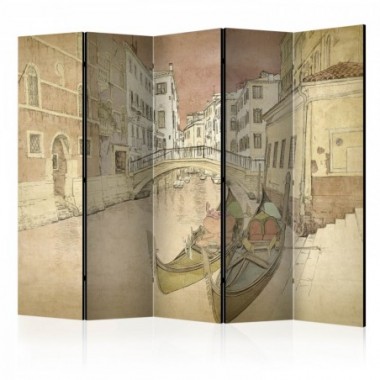 Paravento - Gondolas in Venice II [Room Dividers] -...