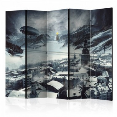 Paravento - Winter in Riga II [Room Dividers] - 225x172