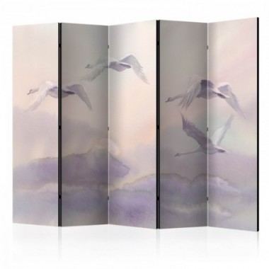 Paravento - Flying Swans II [Room Dividers] - 225x172