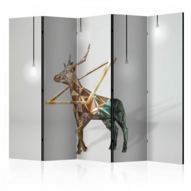 Paravento - deer (3D) II [Room Dividers] - 225x172