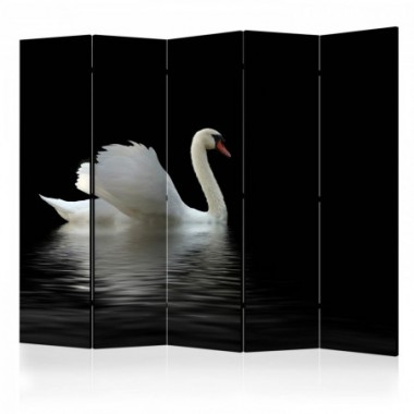 Paravento - swan (black and white) II [Room...