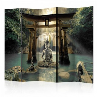Paravento - Buddha Smile II [Room Dividers] - 225x172