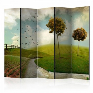 Paravento - autumn - landscape II [Room Dividers] -...
