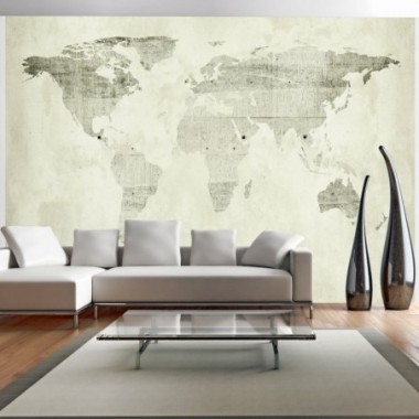 Fotomurale adesivo - Green continents - 441x315