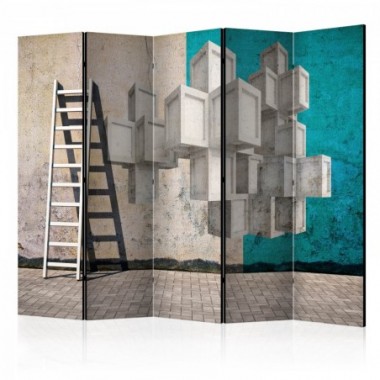 Paravento - Concrete blocks II [Room Dividers] -...