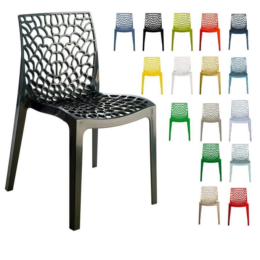 Sedia In Polipropilene Design Impilabile - Venere - Foto 7