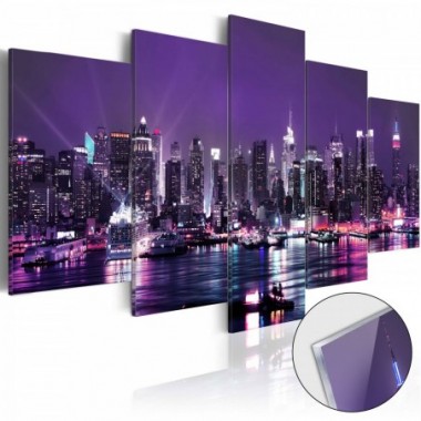 Quadri su vetro acrilico - Purple Sky [Glass] - 200x100
