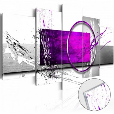 Quadri su vetro acrilico - Purple Expression [Glass]...